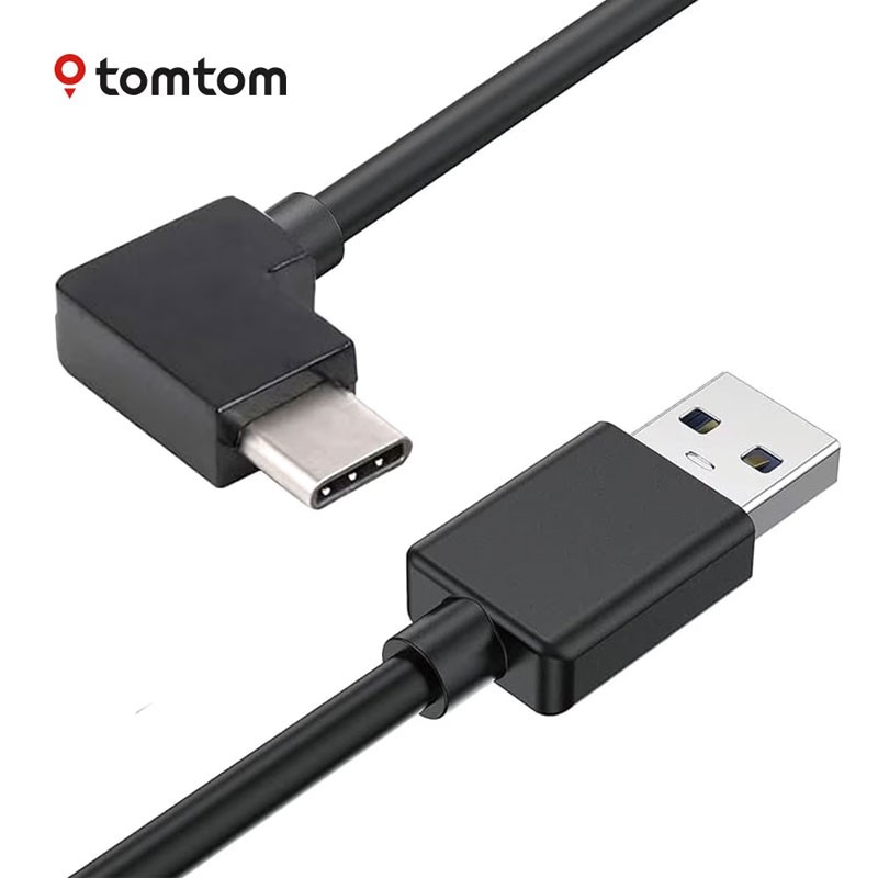 Adaptador TOMTOM de mechero con cable acodado USB C a USB