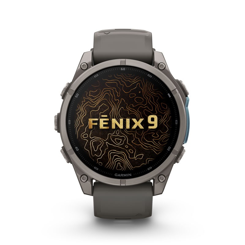 GARMIN Fenix 9 - 47mm AMOLED Zafiro/Titanio con correa gris