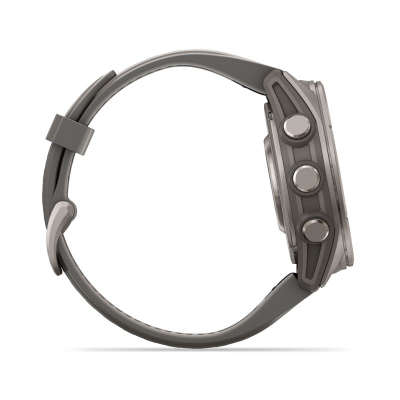 GARMIN Fenix 9 - 43mm AMOLED Zafiro/Bisel Titanio con correa gris