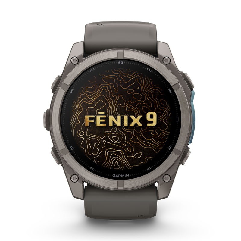GARMIN Fenix 9 - 51mm AMOLED Zafiro/Bisel Titanio con correa gris