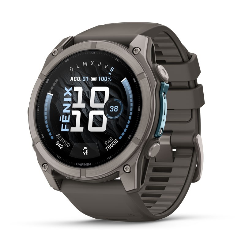 GARMIN Fenix 9 - 51mm AMOLED Zafiro/Bisel Titanio con correa gris