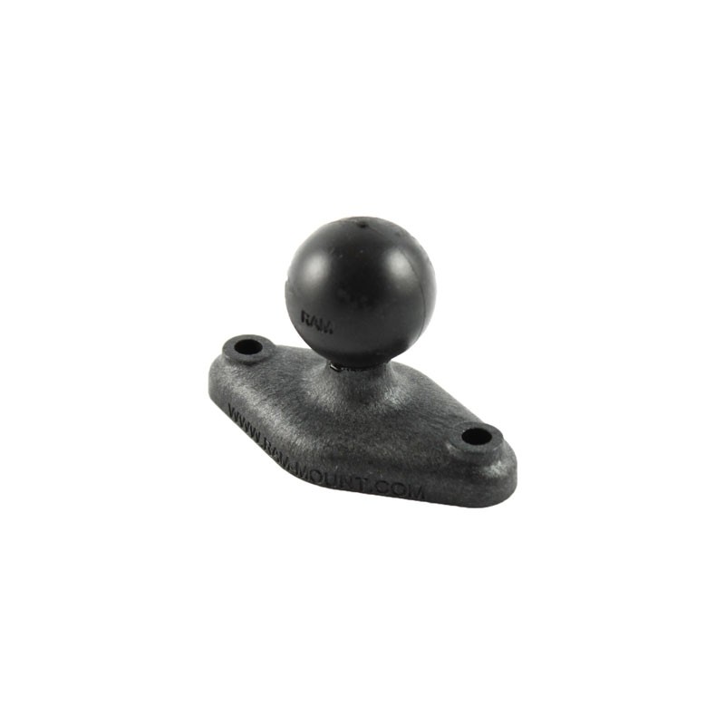 Base en rombo RAM de plástico con bola de 1"