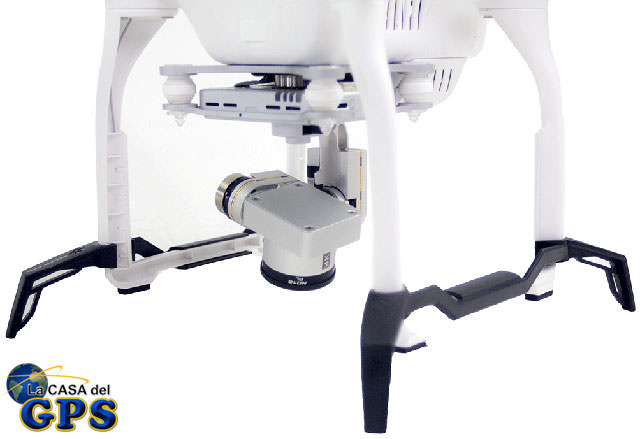 P3-LND_GEAR montado en un Phantom 3