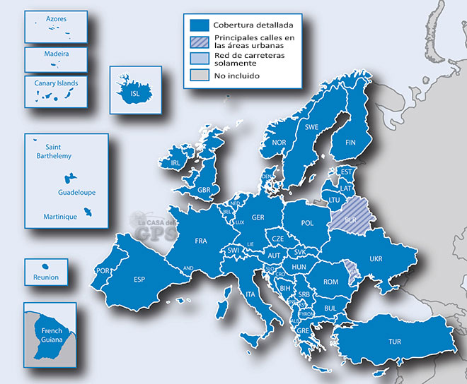 Cobertura de los mapas