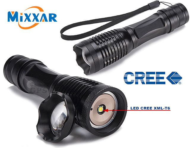 Linterna MIXXAR FLASHLIGHT con LED CREE XML-T6