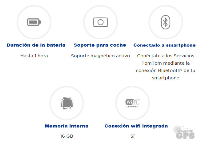 Caracteristicas del TOMTOM GO 520