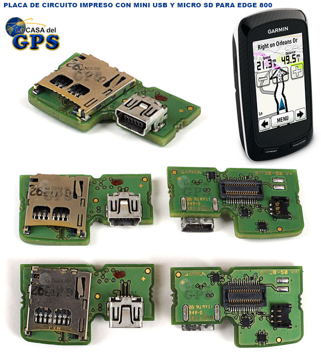 Vistas de la placa PCB-EDGE800