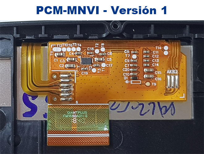 Vistas de la pantalla completa con marco PCM-MNV