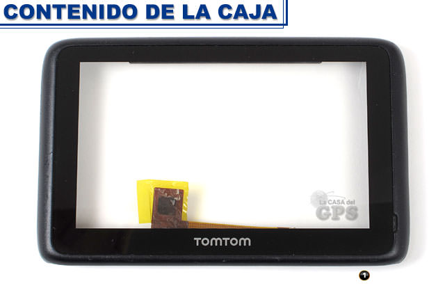 Secretario su donante Panel táctil de 4,3" con marco para TOMTOM GO Live 1000