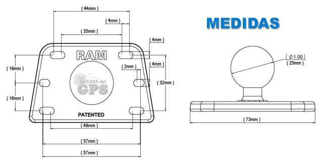 Medidas del RAM-B-345U